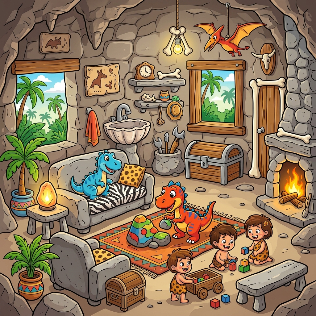 La Casa Loca Prehistórica Estilo Picapiedra