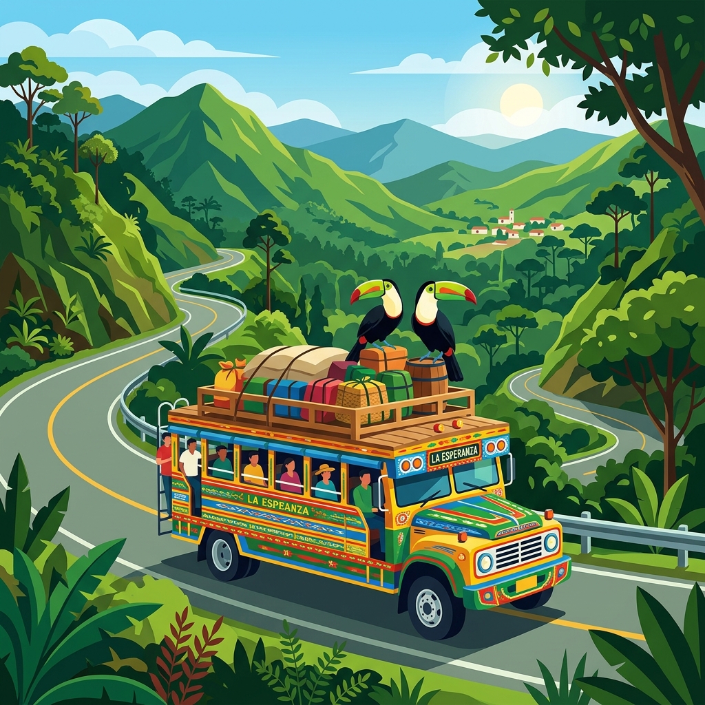 Colombian Chiva bus