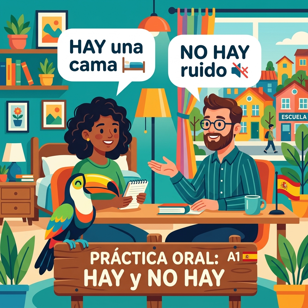 Spanish A1 Speaking Practice with Hay & No hay