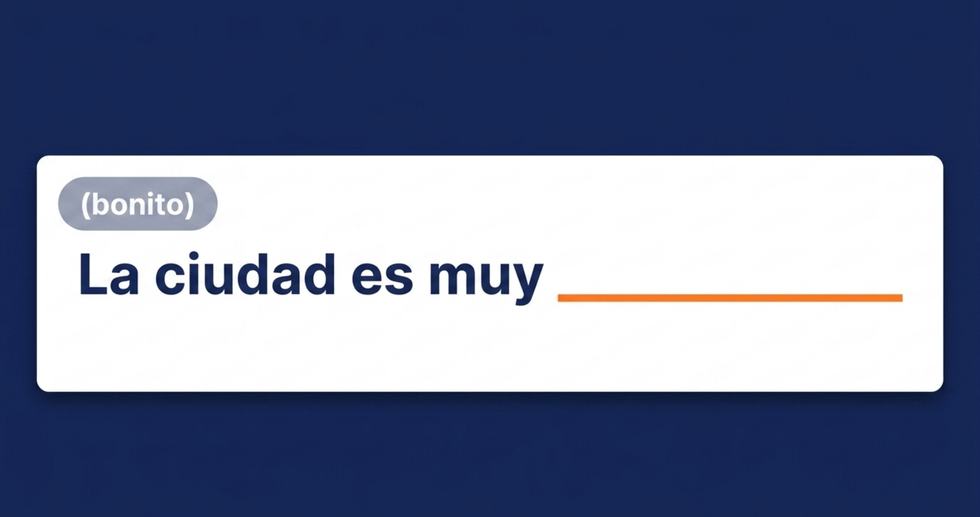 Ejercicio con (bonito): La ciudad es muy...