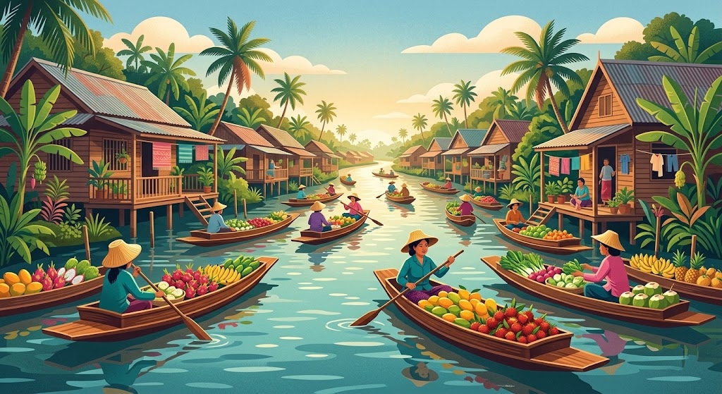 Mercado Flotante de Damnoen Saduak